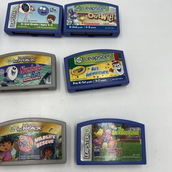 Leapster Leap Frog Games Lot Battery Or Wired  Summer Learning Roadtrip Fun - Picture 4 of 13